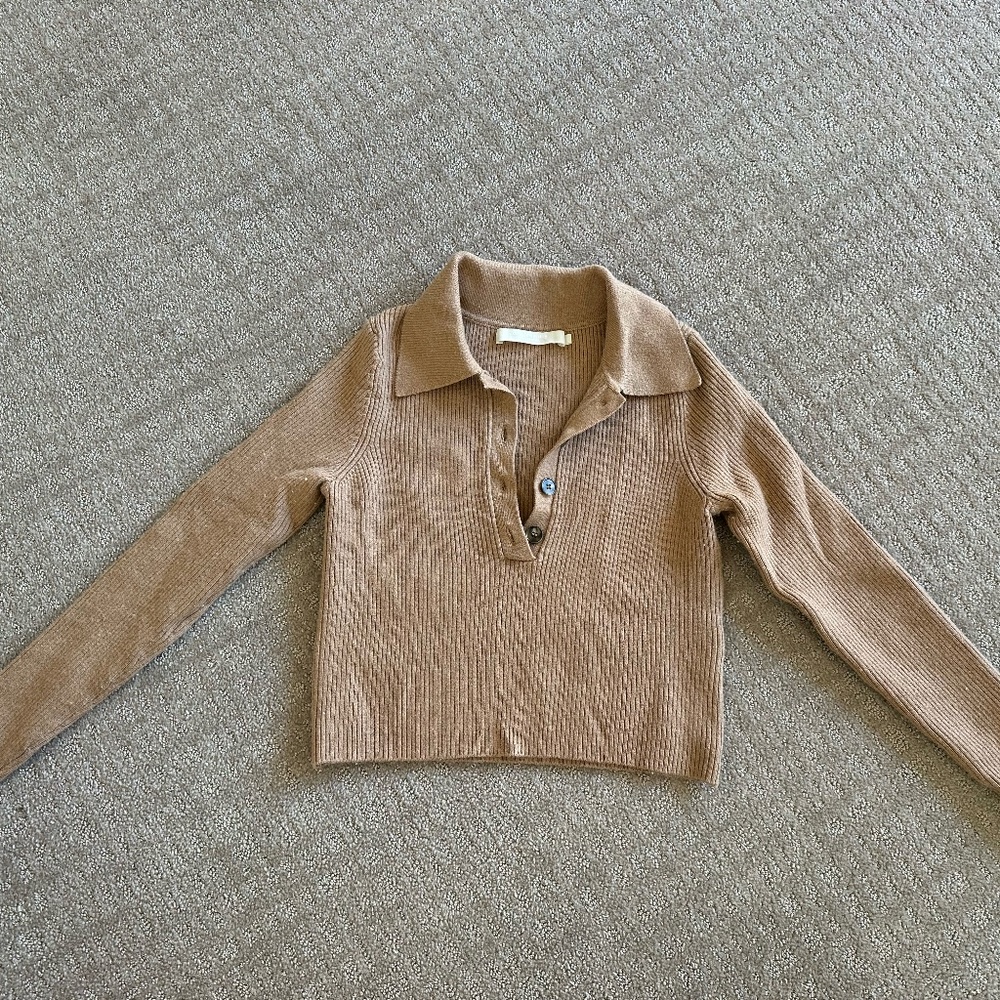 One Grey Day Collared Sweater